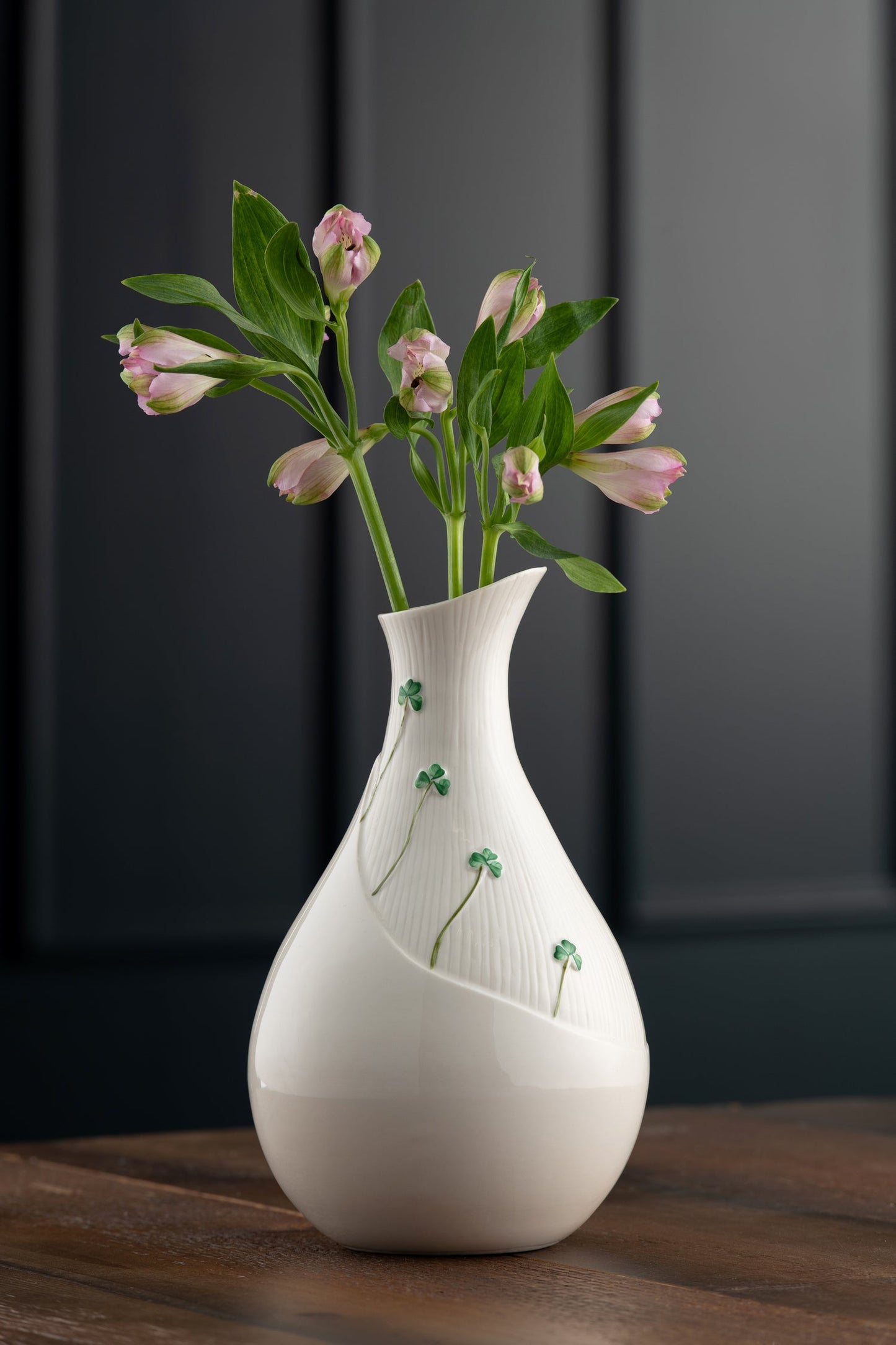 Belleek Shamrock Large Meadow Vase