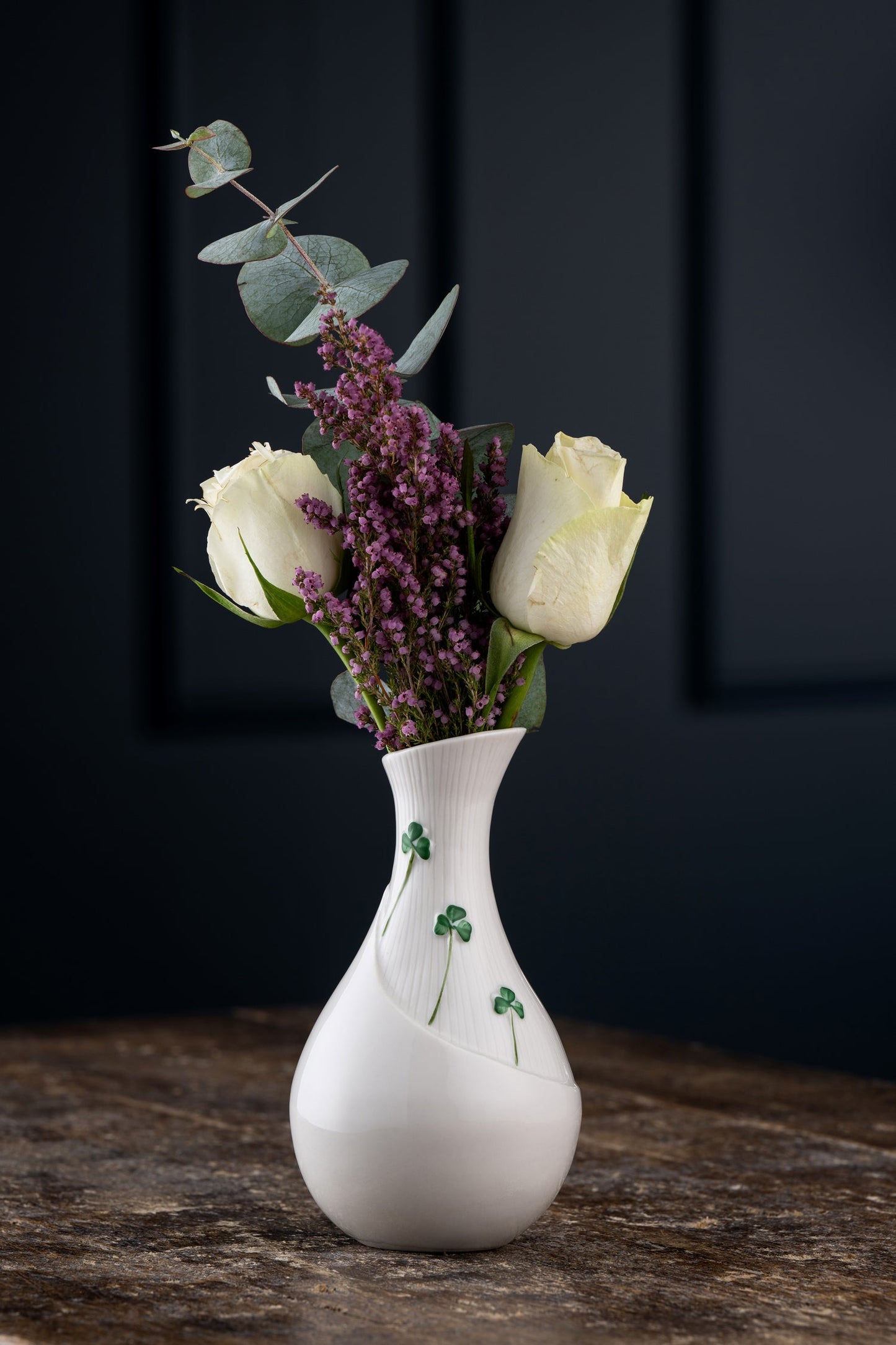 Belleek Shamrock Small Meadow Vase