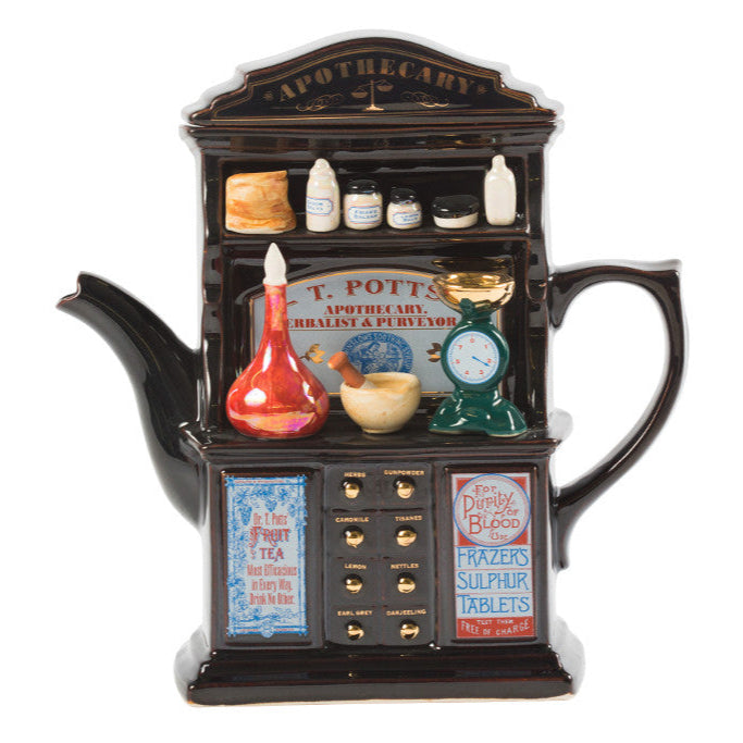 Ceramic Inspirations Apothecary Dark Brown Large Teapot