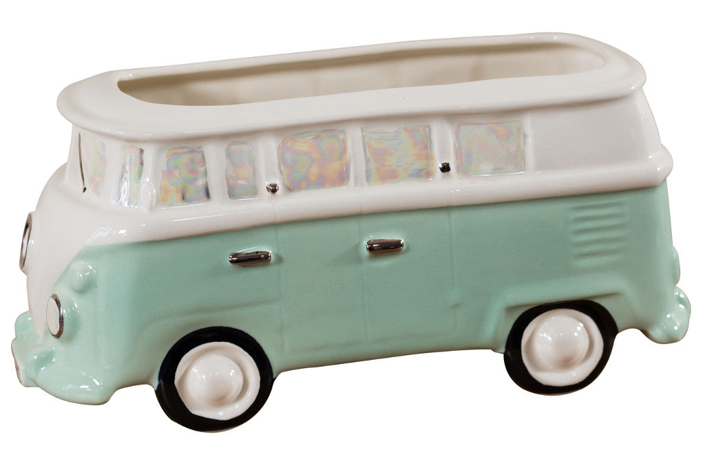 Ceramic Inspirations Camper Van Planter - Green