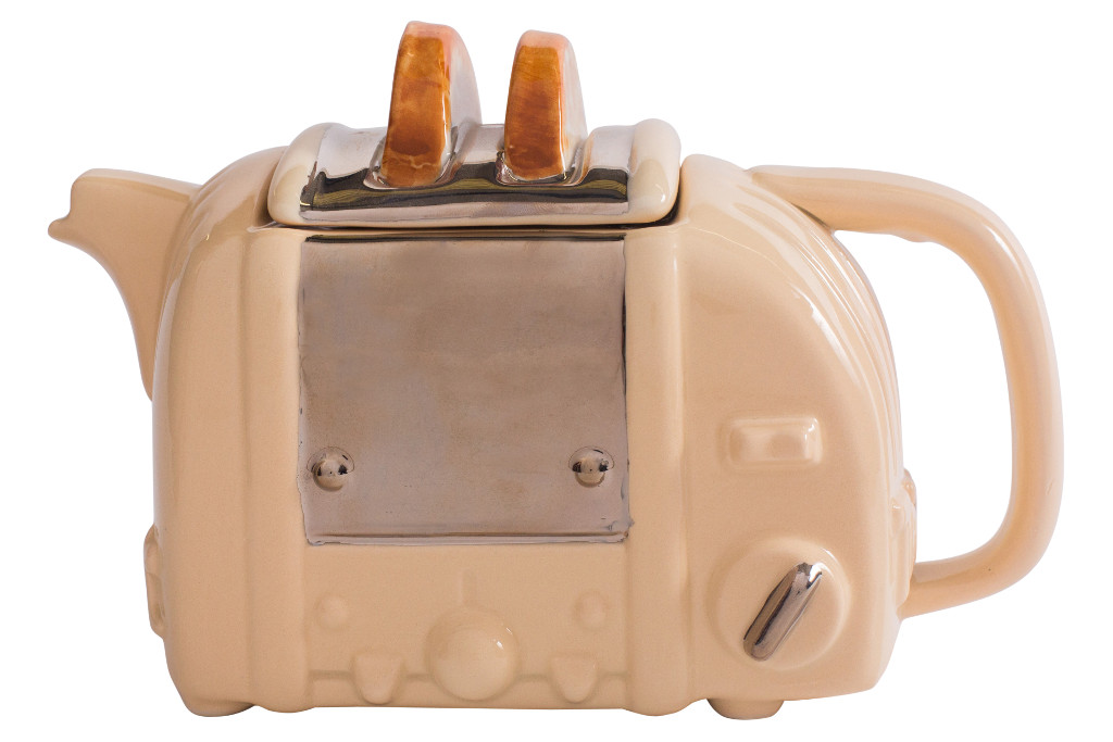 Ceramic Inspirations Cream Retro Toaster Teapot