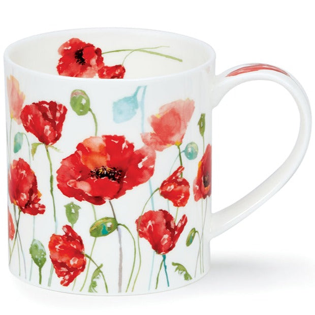 Dunoon Orkney Floral Breeze Poppies Mug