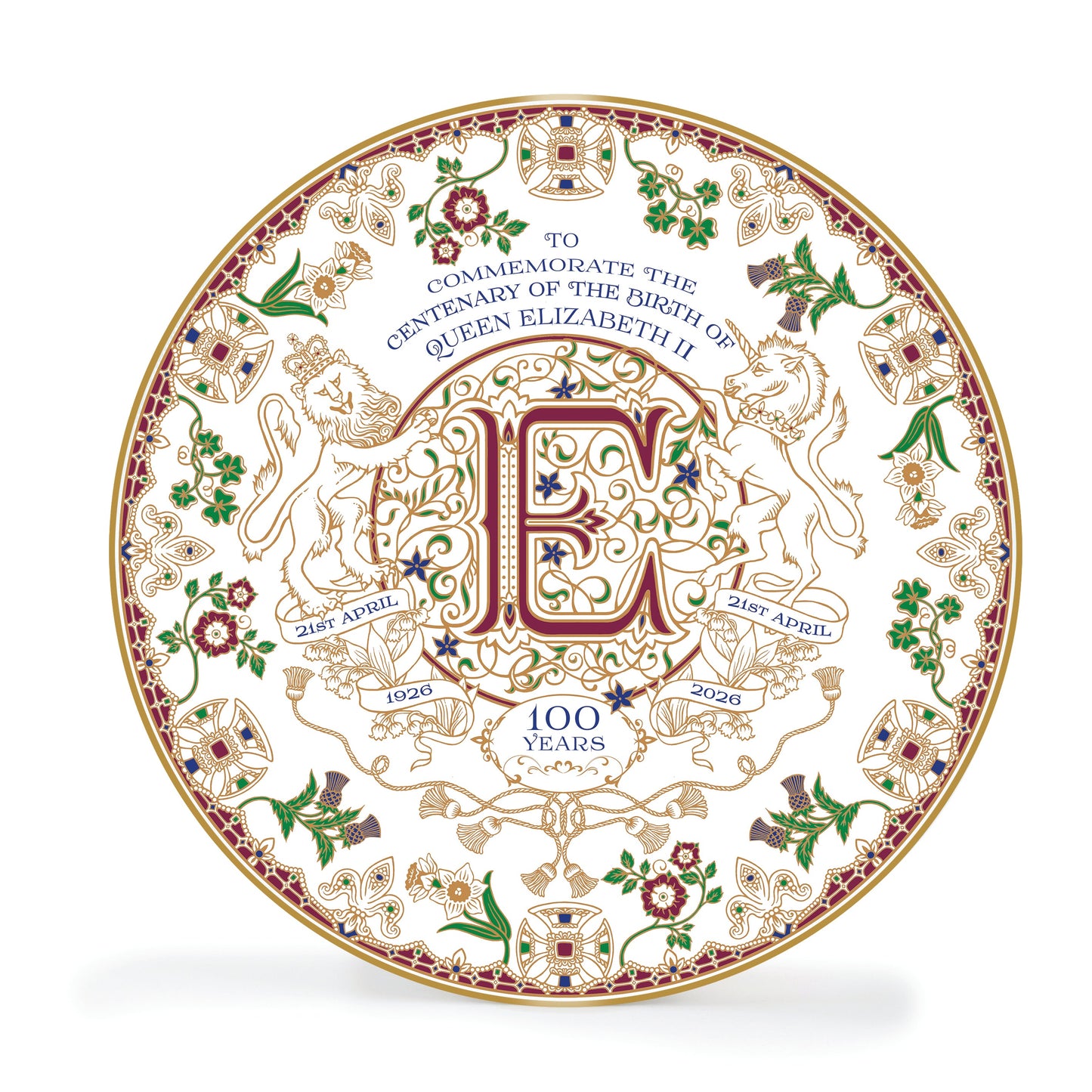 Goviers Exclusive Queen Elizabeth II Centenary Plate