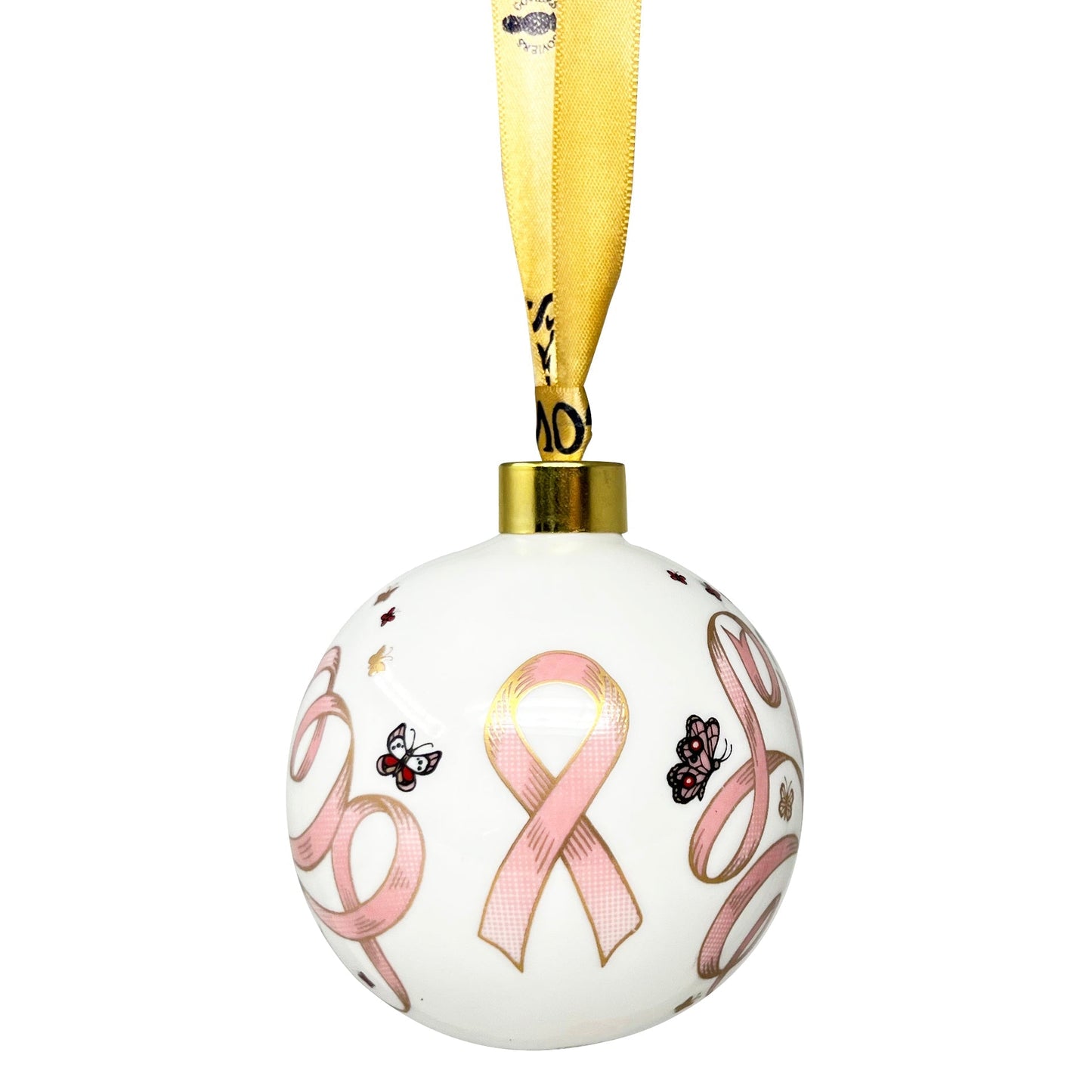 Goviers Pink Ribbon Bauble Breast Cancer Charity