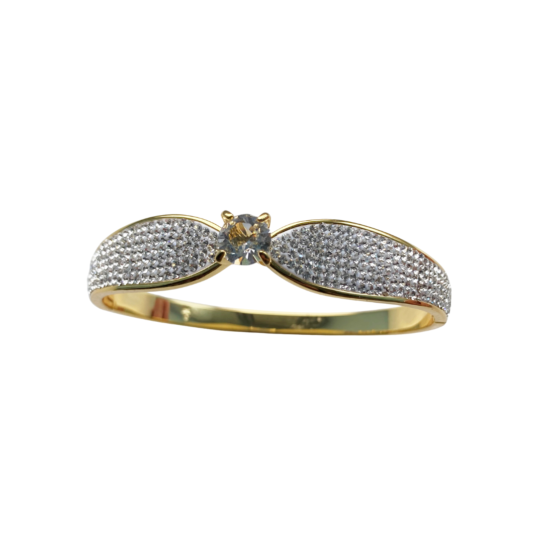 Goviers Swarovski Gold Bangle