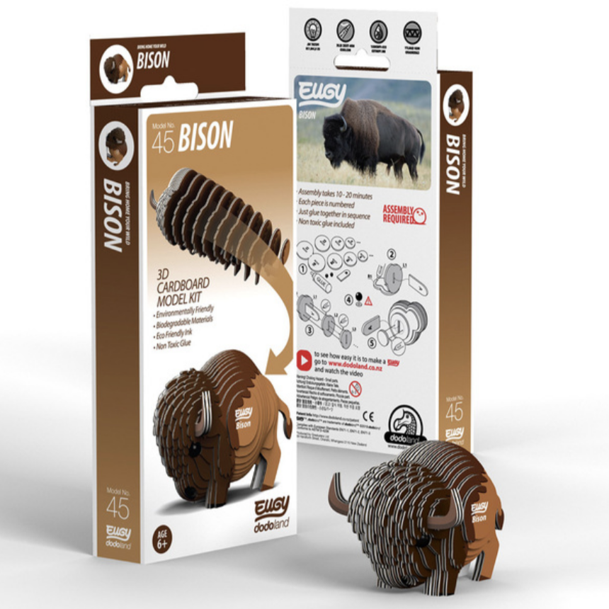 Bison 3-D model kit