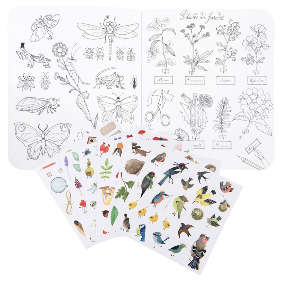 Botanist Sticker Book Le Jardin du Moulin - 20pgs
