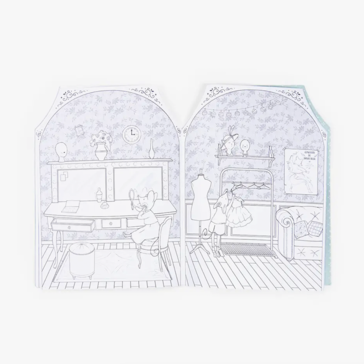 Coloring Book + 170 Stickers "The Little School Of Dance"