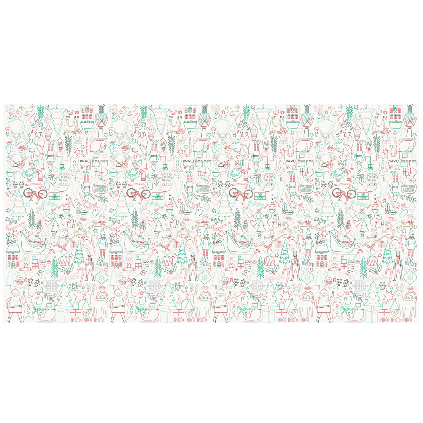 Christmas Color'n Tablecloth