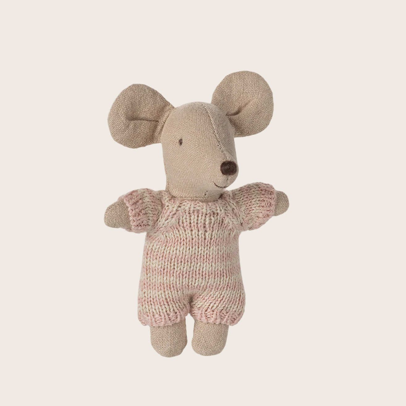 Baby mouse in carry cot - Rose
