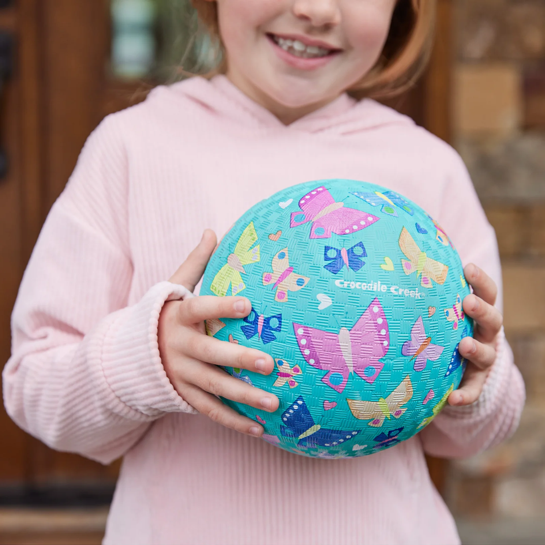 5" & 7" Playground Ball - Butterfly Garden Pink