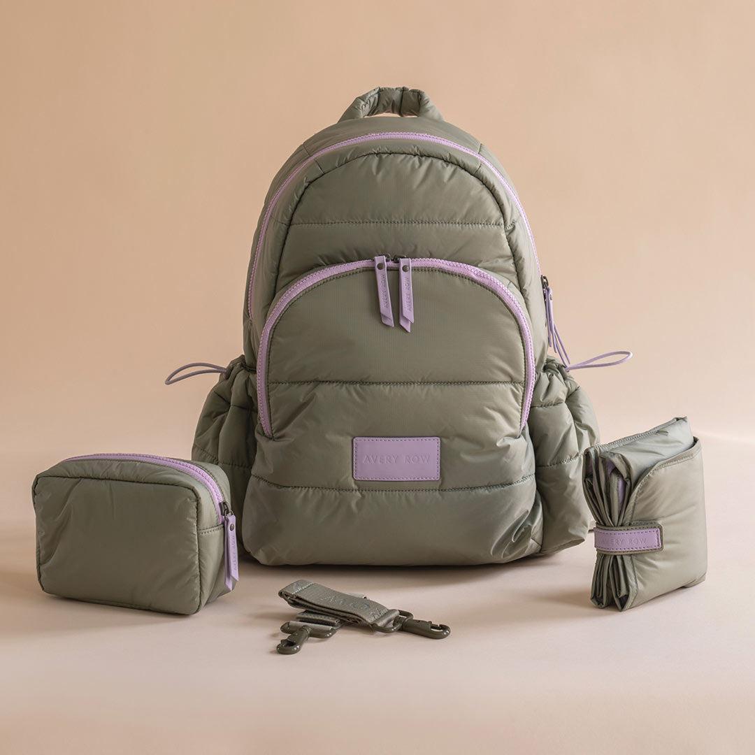 Avery Row Changing Backpack - Olive Green