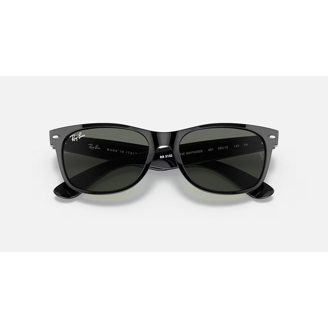 RAYBAN - NEW WAYFARER | Black w/ Green