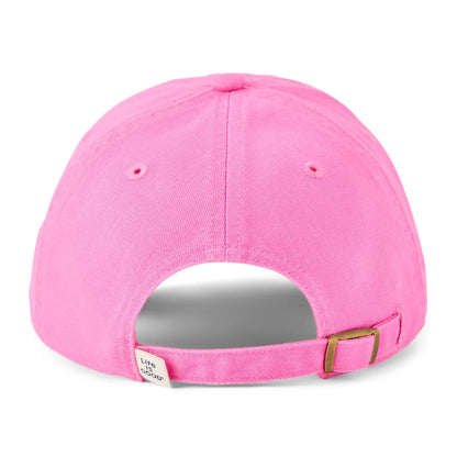 LIFE IS GOOD - CHILL CAP | Wordmark Watermelon Pink