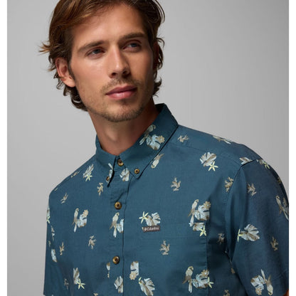 COLUMBIA - RAPID RIVERS SHORT SLEEVE SHIRT | Everblue/Macaws