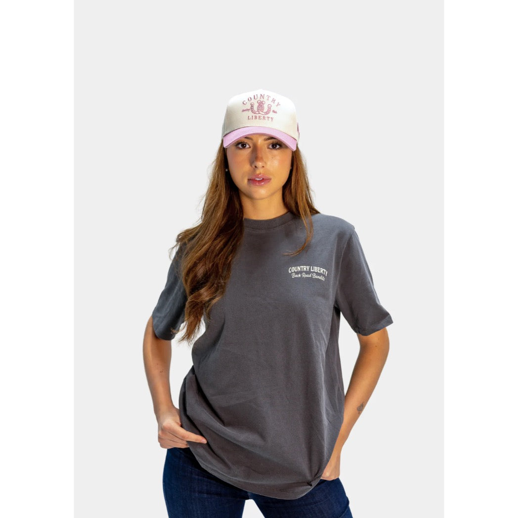 COUNTRY LIBERTY - BACKROAD BANDITS TEE | Vintage Grey