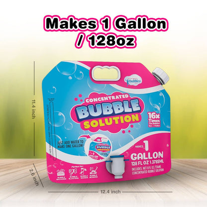 Bubble Solution Refill with Dispenser (Makes 64oz/ 1 Gallon)