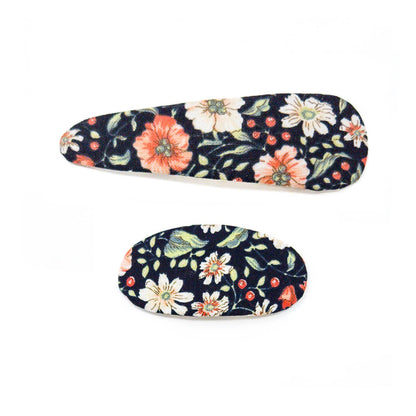 2pc Mixed Shape Clip Set  - Floral