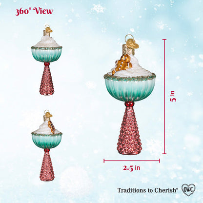 Gingerbread Glam Cocktail Ornament