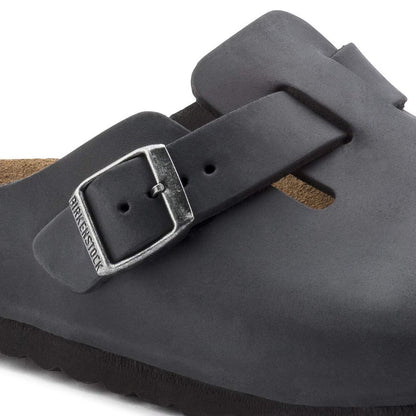 BIRKENSTOCK - BOSTON OILED LEATHER | Black