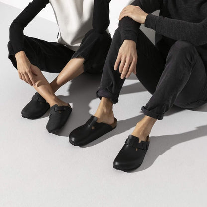 BIRKENSTOCK - BOSTON OILED LEATHER | Black