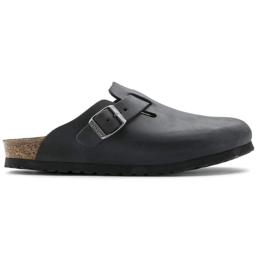 BIRKENSTOCK - BOSTON OILED LEATHER | Black