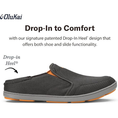 OLUKAI - NOHEA MESH (MENS) | DARK SHADOW/DARK SHADOW