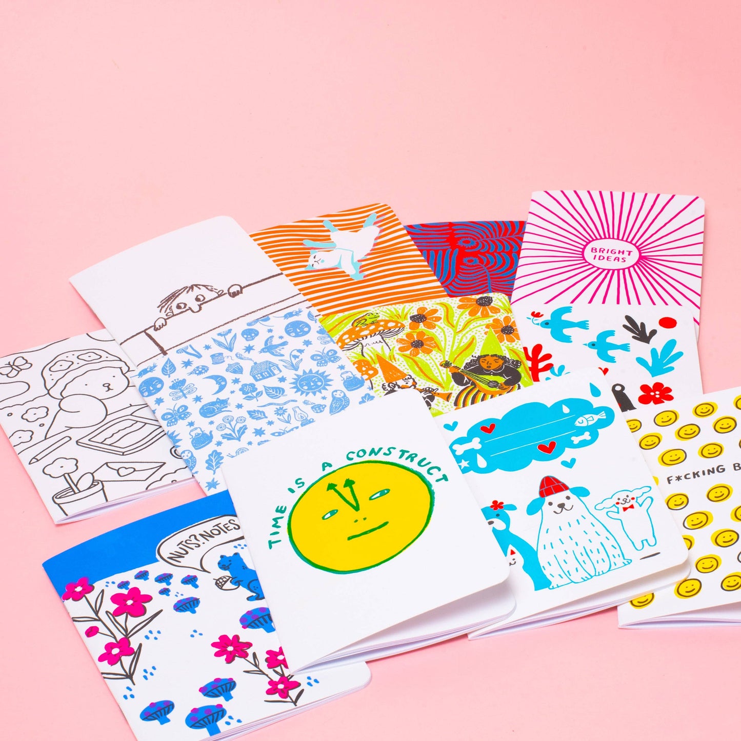 B6 Softcover Blank Notebook - Cat Nap