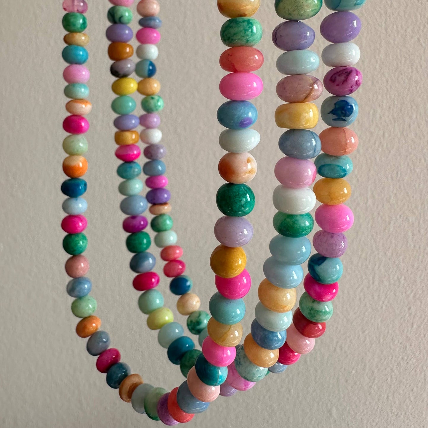 Baby Blue Candy Opal  Necklace | Gold Bikini Beach