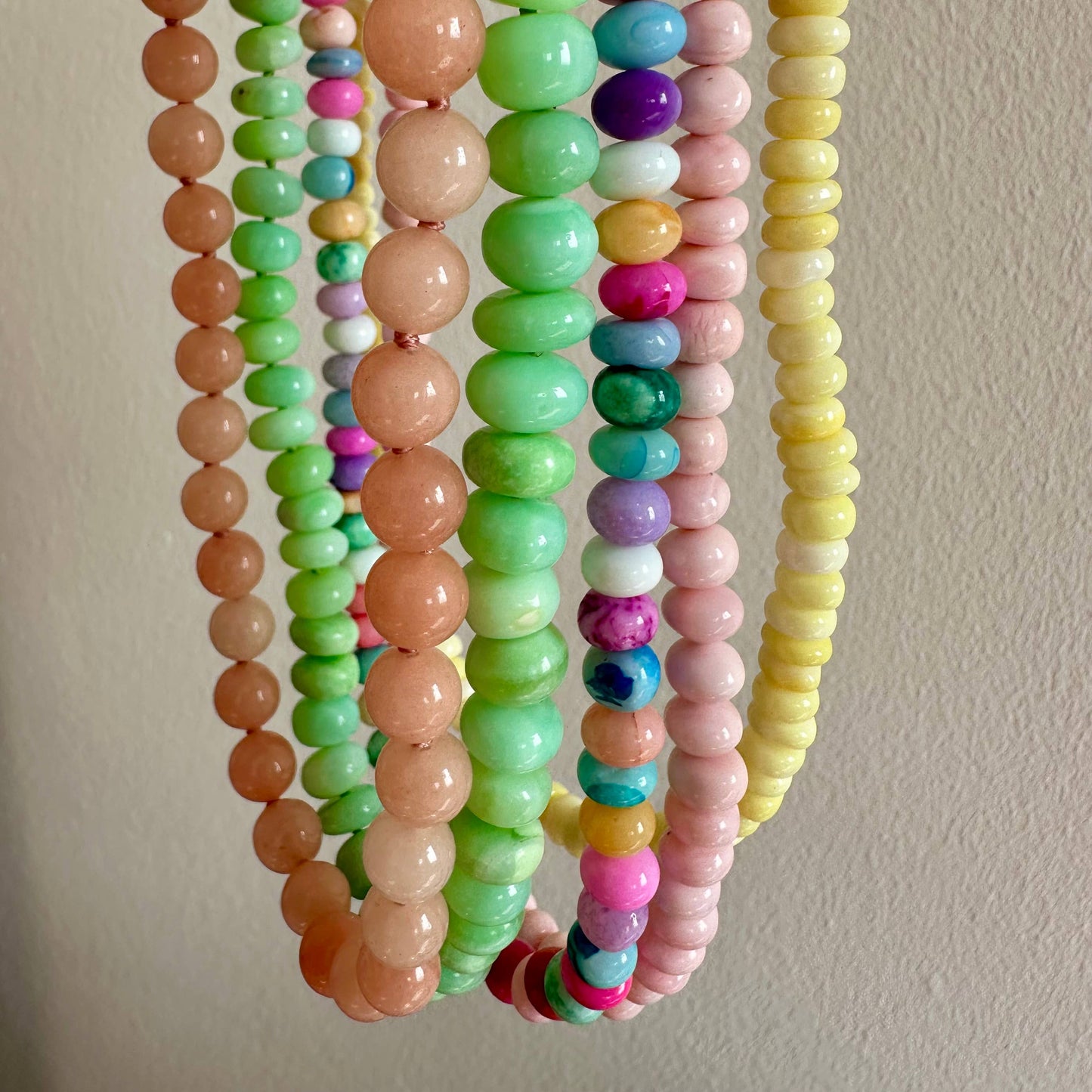 Baby Blue Candy Opal  Necklace | Gold Bikini Beach