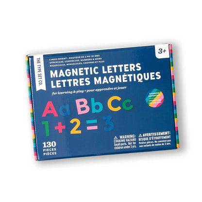 2" Uppercase + Lowercase Rainbow Adventure Magnetic Letters + Numbers -130pcs