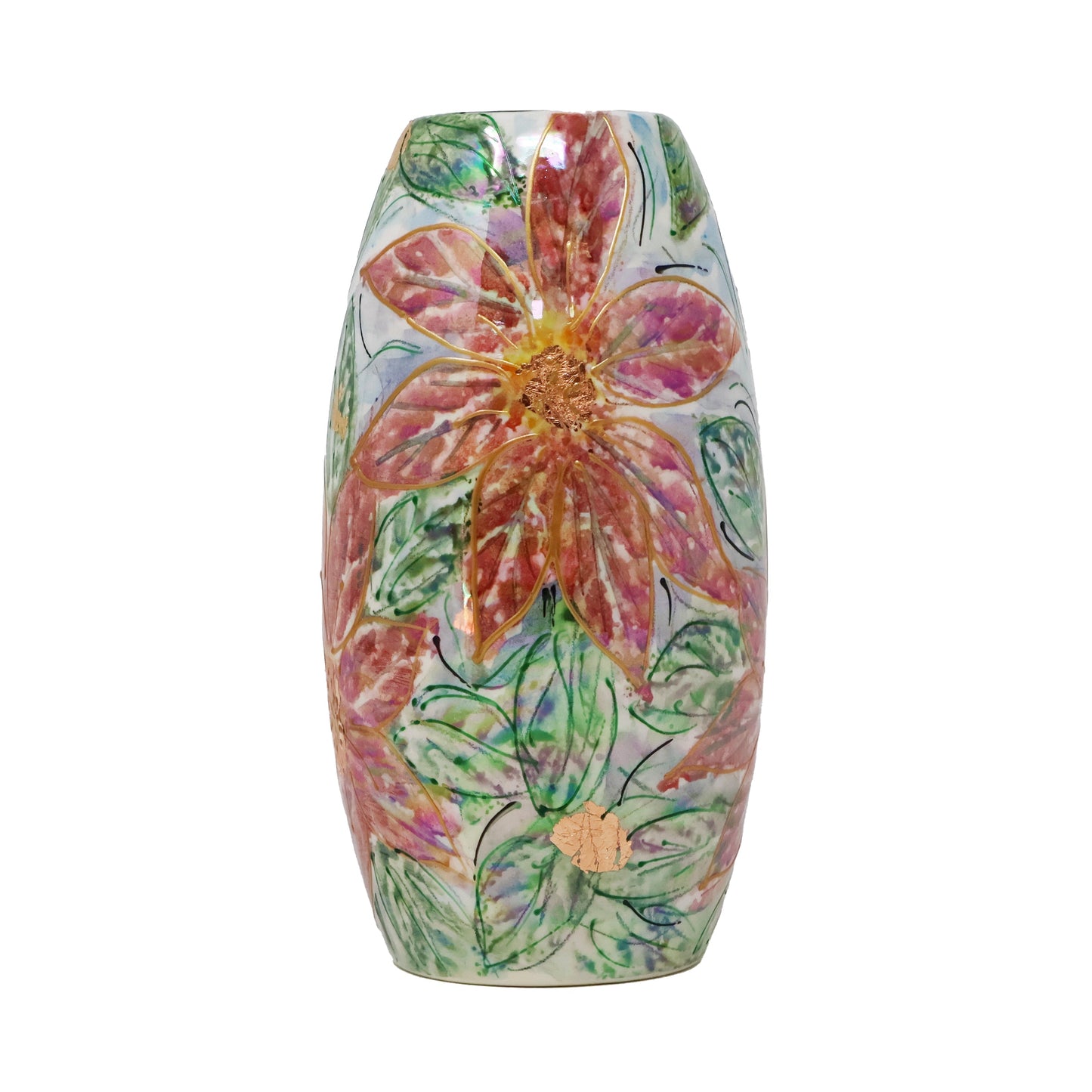 Anita Harris Medium Poinsettia Vase