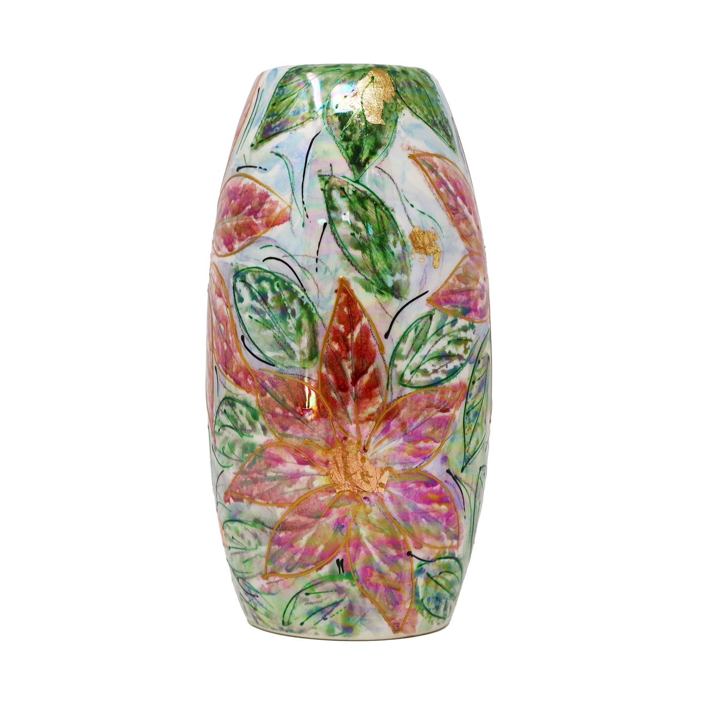 Anita Harris Medium Poinsettia Vase