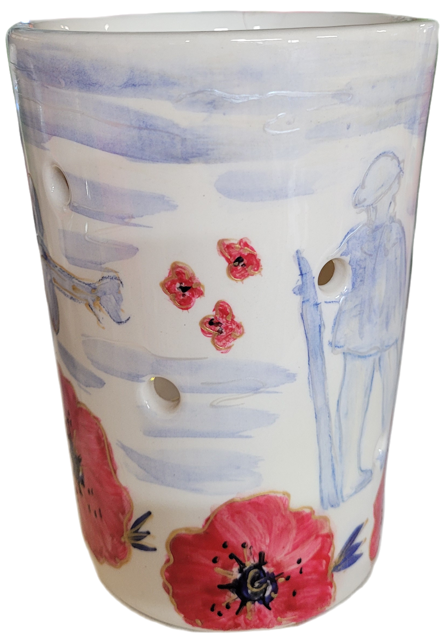 Anita Harris VE Day 80th Anniversary Candle Holder