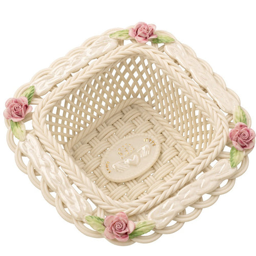 Belleek Claddagh Friendship Basket