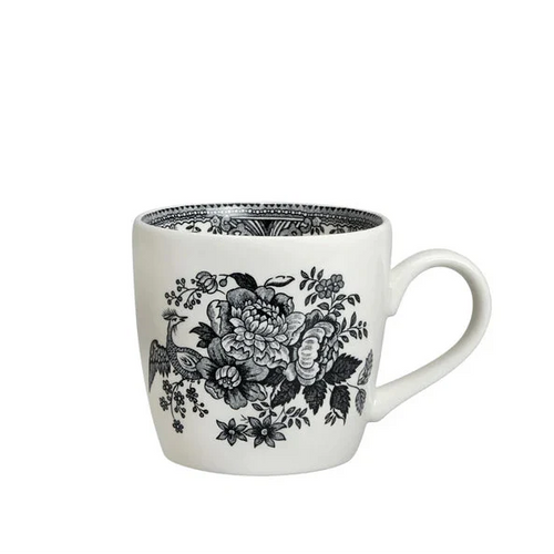 Burleigh Black & White Asiatic Pheasants Osborne Mug 300ml/0.5pt