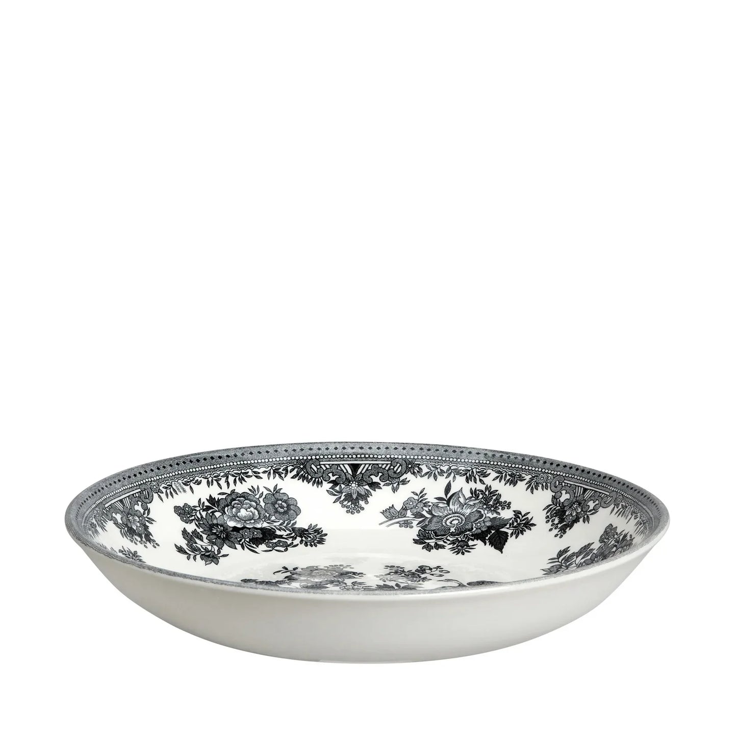 Burleigh Black & White Asiatic Pheasants Pasta Bowl 23cm/9"