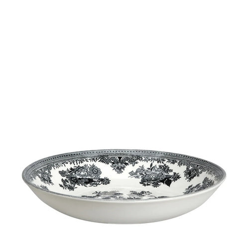 Burleigh Black & White Asiatic Pheasants Pasta Bowl 23cm/9"