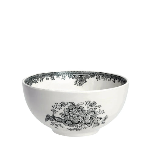 Burleigh Black & White Asiatic Pheasants Small Footed Bowl 16cm