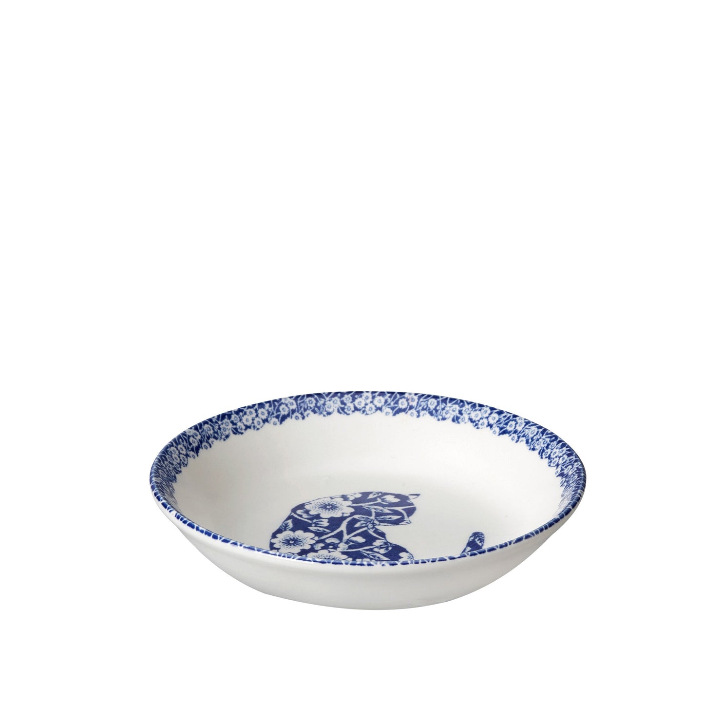 Burleigh Blue Cat Butter Pat 12cm