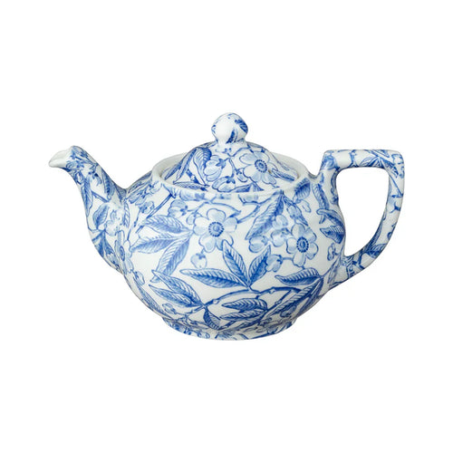 Burleigh Blue Prunus Small Teapot 3-4 Cup 400ml/0.75pt