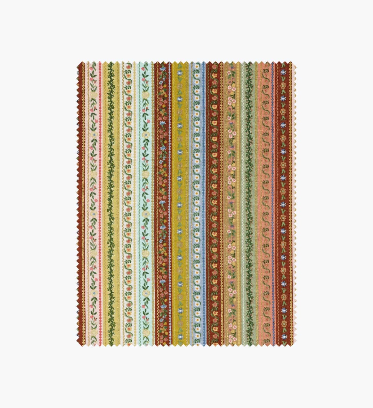 Gemma Cotton Metallic Fabric - Yellow