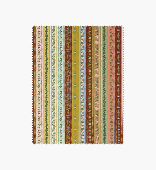 Gemma Cotton Metallic Fabric - Yellow