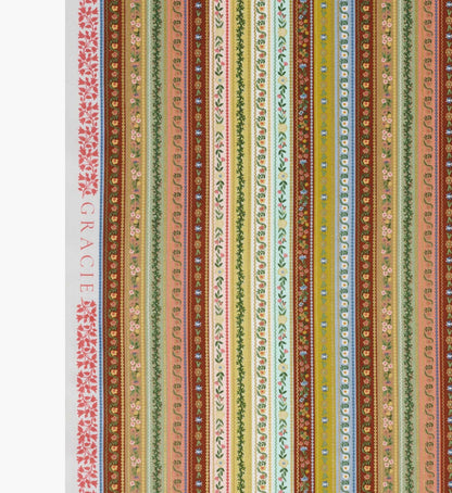 Gemma Cotton Metallic Fabric - Yellow