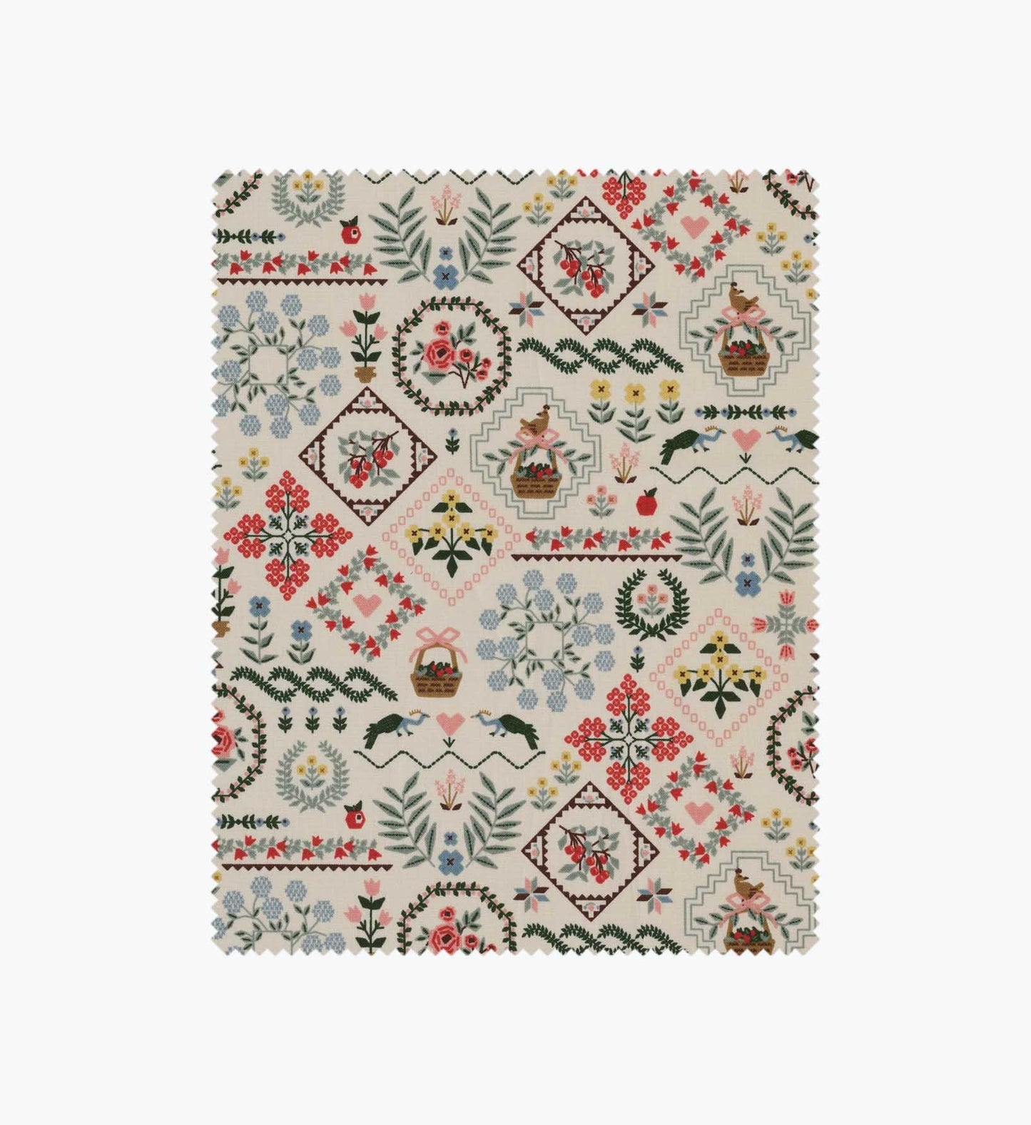 Heritage Sampler Cotton Fabric - Linen