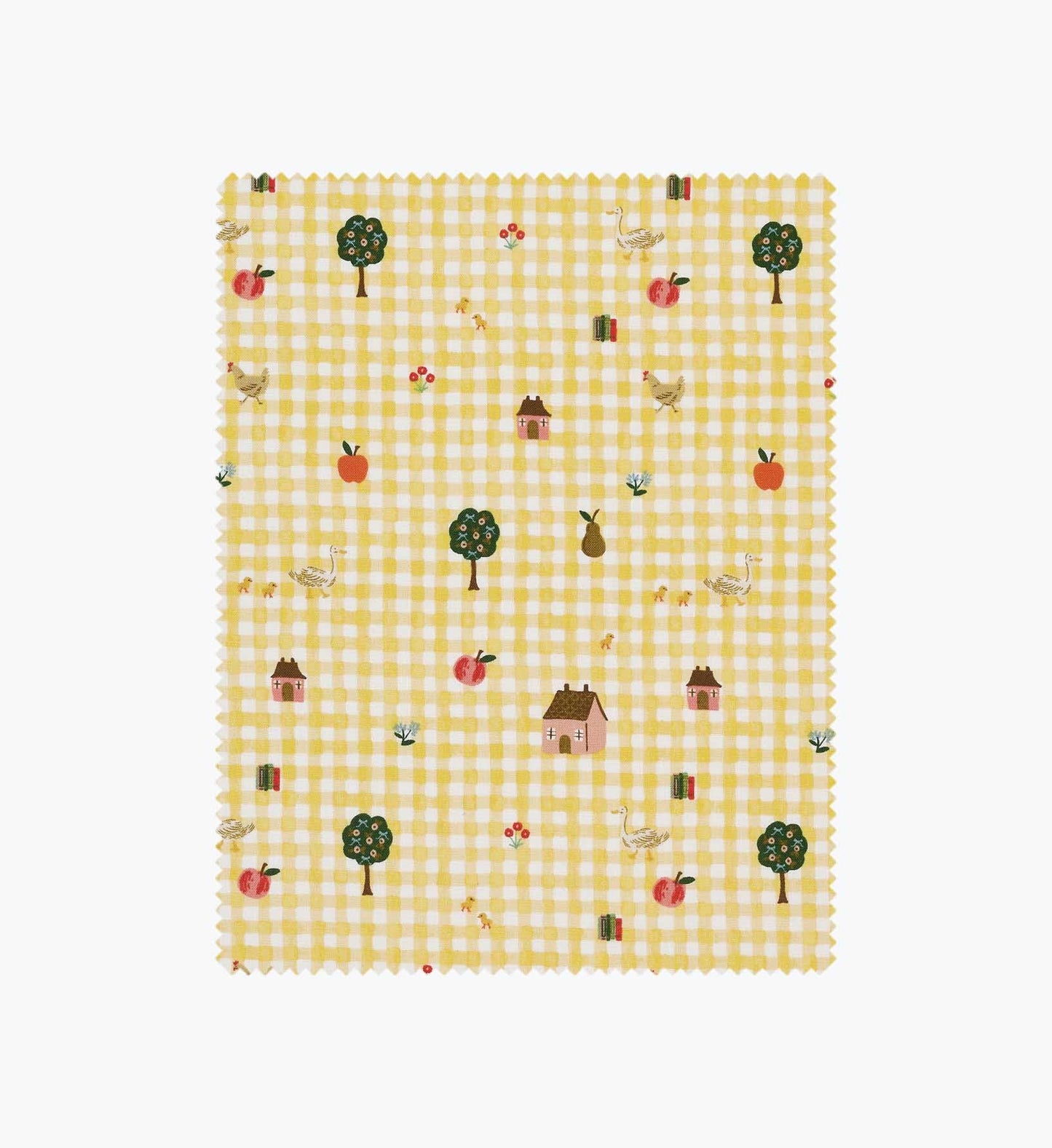 Farmhouse Gingham Cotton Fabric - Butter