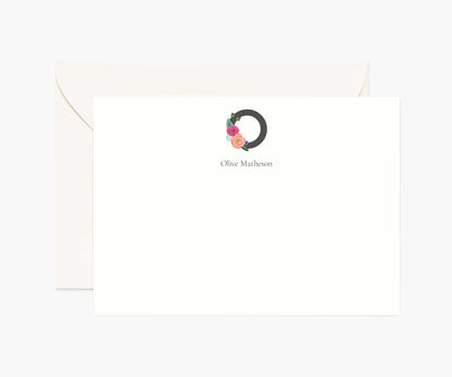 Monogram Personalized Stationery - O
