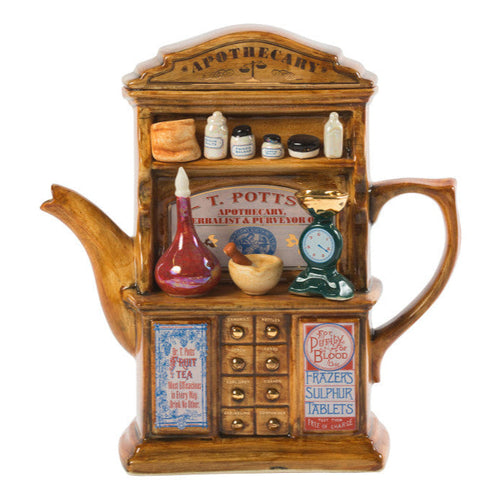Ceramic Inspirations Apothecary Light Brown Large Teapot