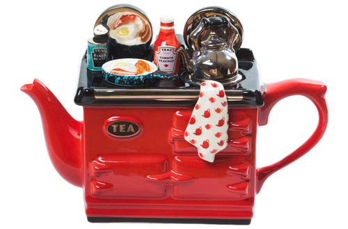 Ceramic Inspirations English Breakfast Aga Red Large Teapot
