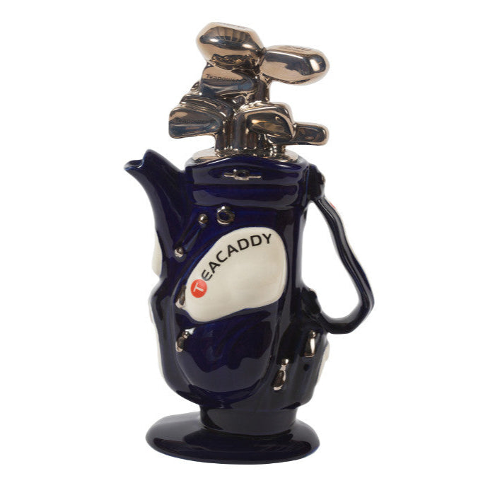Ceramic Inspirations Golf Bag Blue Medium Teapot